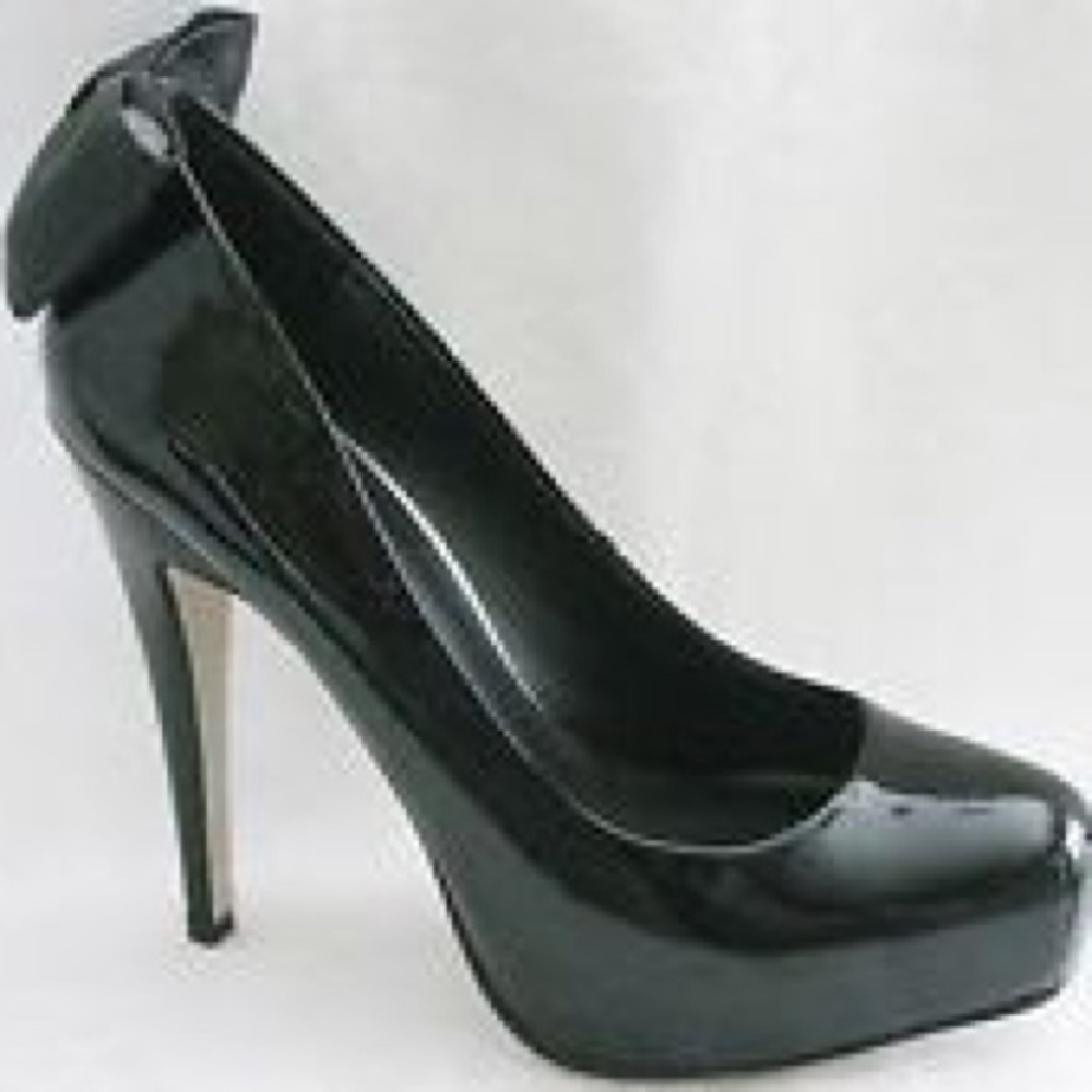 Dolce vita black bow pumps